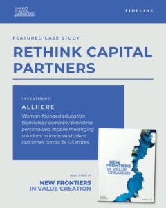 Rethink Capital Partners Case Study Graphic for the New Frontiers in Value Creation report