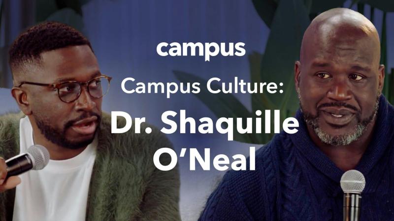 Campus founder Tade Oyerinde and Shaquille O’Neal