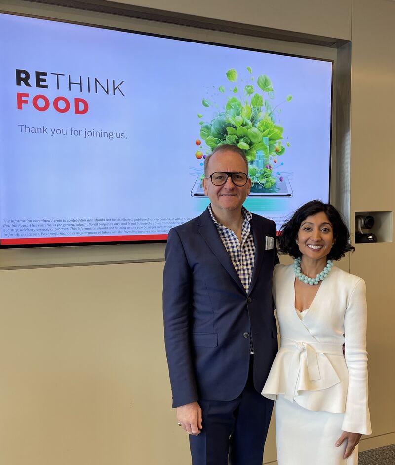 Brad and Rini at the Rethink Food AGM