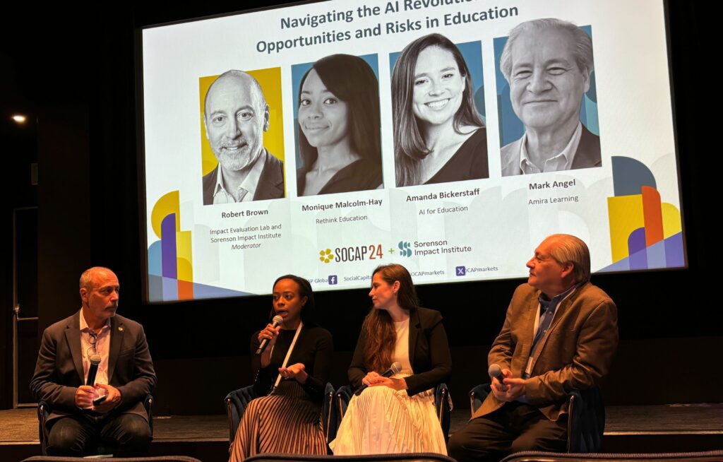 Monique led our SOCAP Global nominated panel: "Navigating the AI Revolution: Opportunities and Risks in Education"